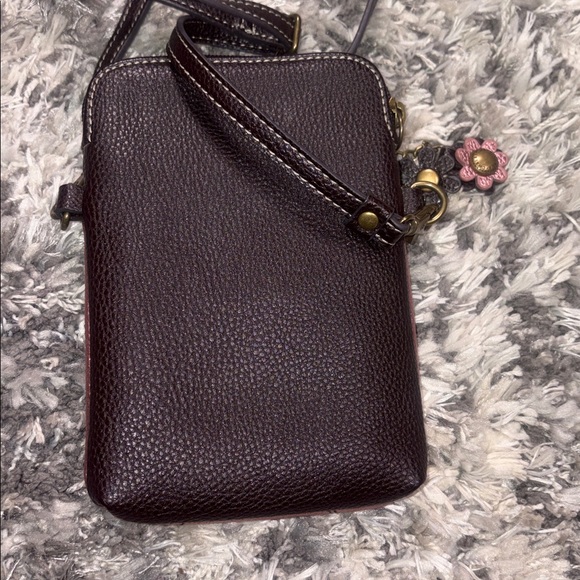 Chala Flamingo Crossbody Bag in Pink and Brown - Picture 3 of 4